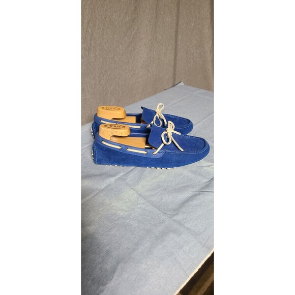 Cole Haan Air Grant Driving Moccasins Mens Sz 8 Hard to Find Blue Suede Casual